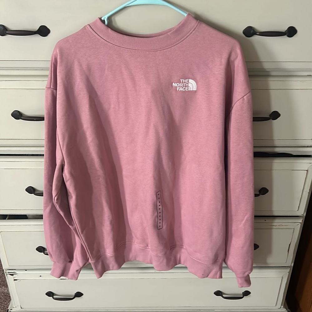 NWT Light pink north face oversized crew